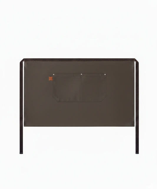 Brown Canvas Waist Apron – Durable Fabric, Utility Pockets & Adjustable Ties