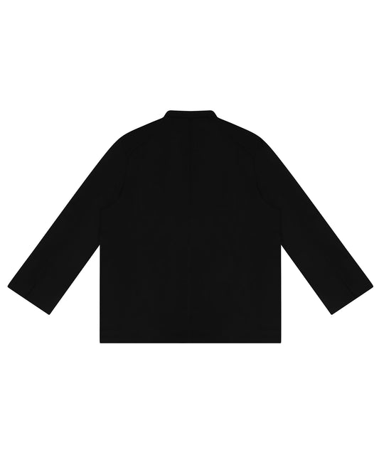 Black Zip Chef Coat – OEKO-TEX Certified, Hidden Zip Closure & Long Sleeves