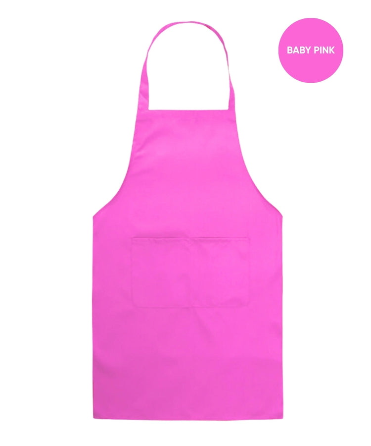 Unisex Polyester Bib Apron with 2 Pockets – Oilproof, Durable, Foldable
