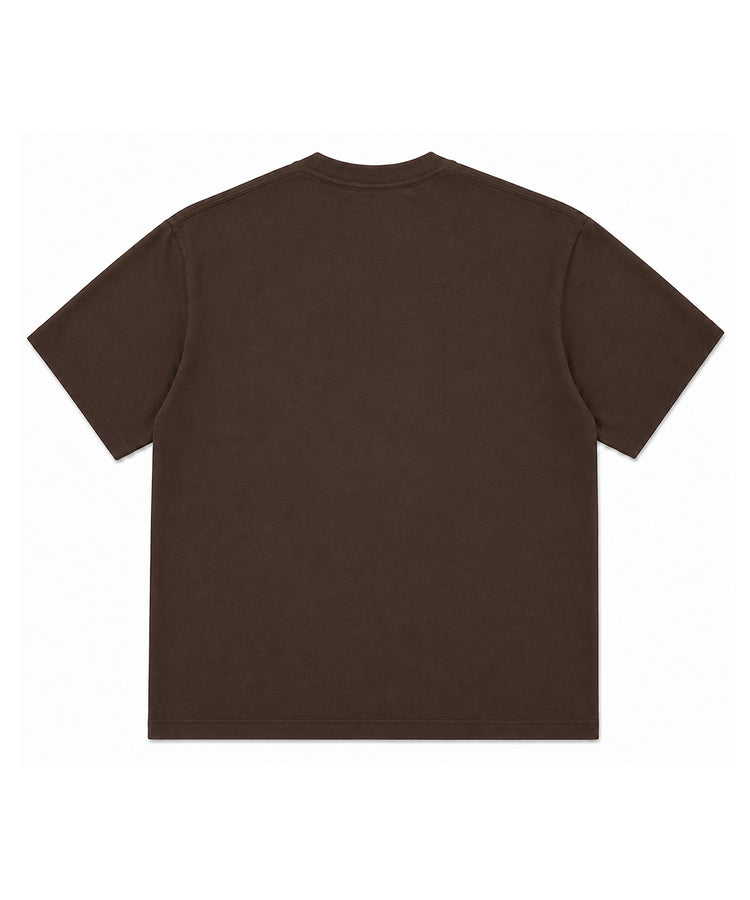 Brown Oversized Drop Shoulder Round Neck T-Shirt - Premium 250 GSM