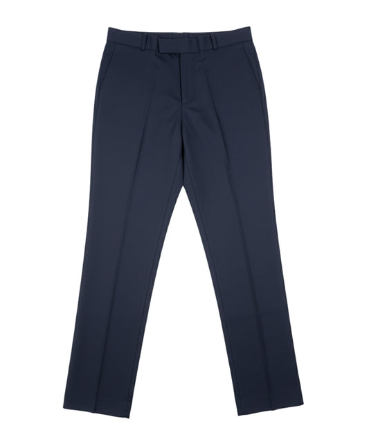 Hajah Navy Blue Formal Trousers – Straight Fit with Back Pocket