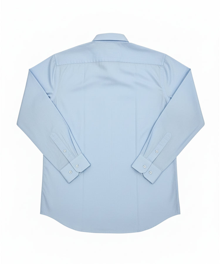 Sky Blue Formal Shirt – Long Sleeve, Cotton Blend with Pocket