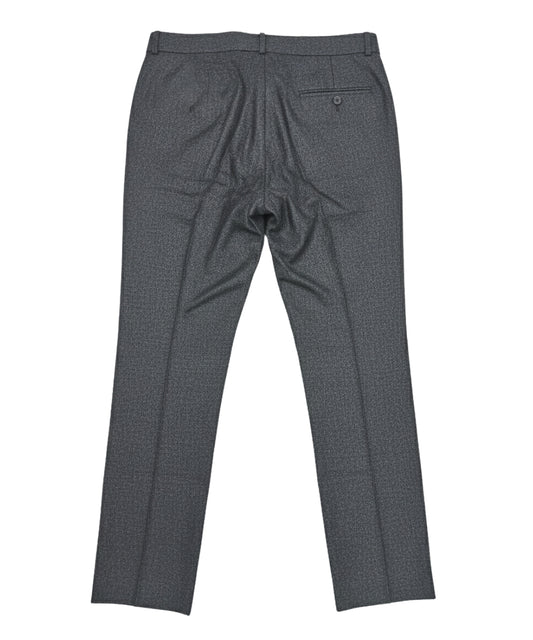 بنطلون رسمي رمادي غامق من هاجا - قصة مستقيمة مع جيب خلفي