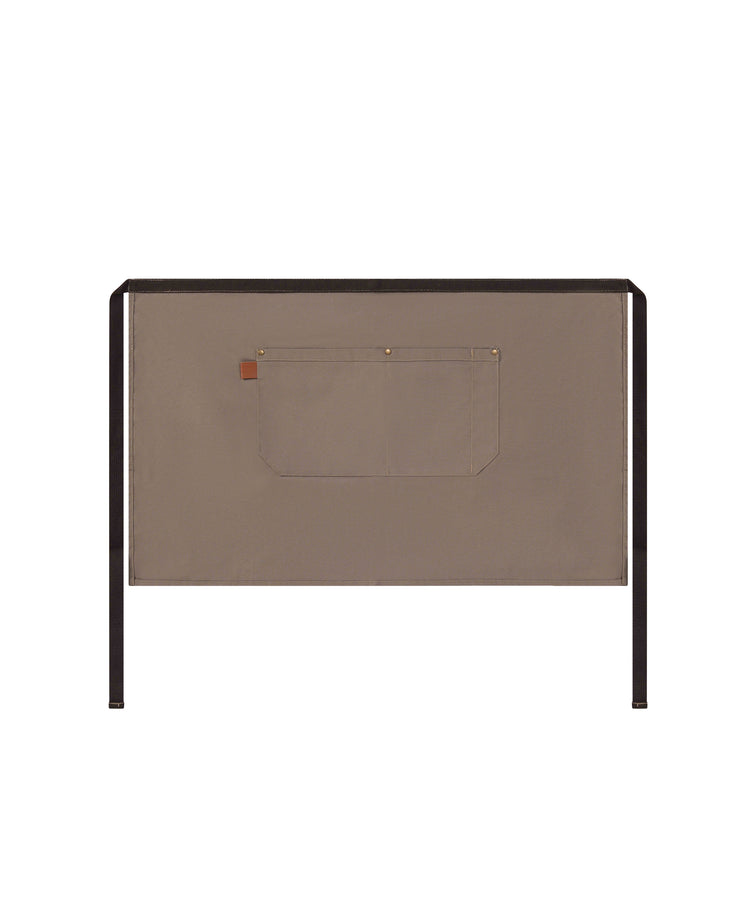 Beige Canvas Waist Apron – Durable Fabric, Utility Pockets & Adjustable Ties