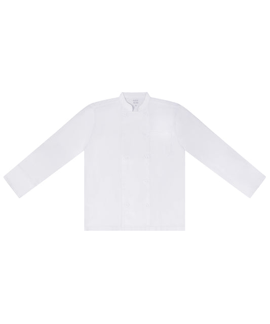 White Double Breasted Chef Coat – Heavy Fabric with Chest & Sleeve Pocket