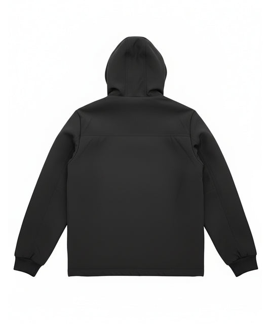 جاكيت شتوي مبطن بالصوف - أسود