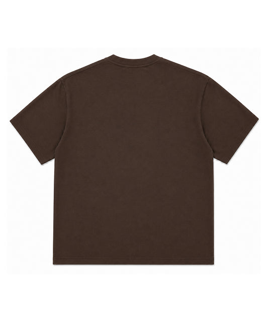 Brown Oversized Drop Shoulder Round Neck T-Shirt - Premium 250 GSM