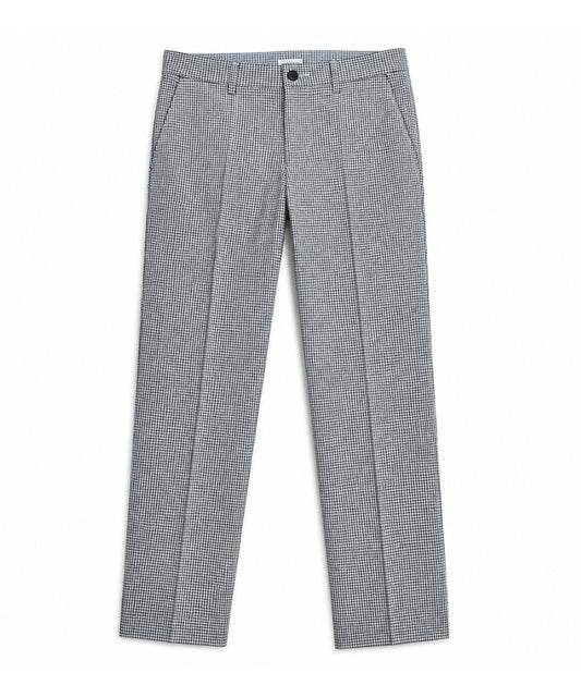 Chef Checkered Trousers with Elastic Waist & Button Closure - Professional Kitchen Pants