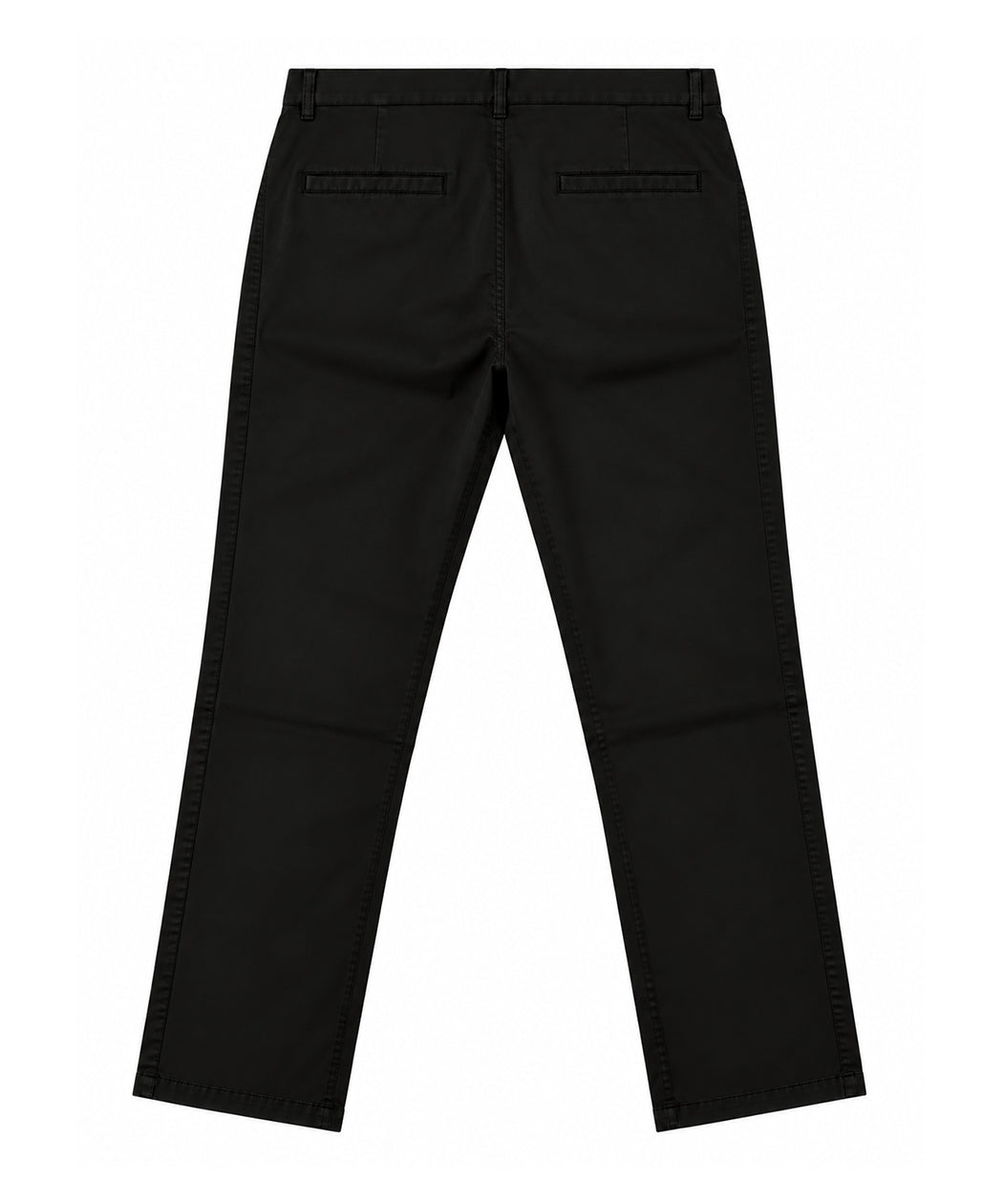 Hajah Premium Black Chino Cotton Trousers – 98% Cotton, Regular Fit Pants
