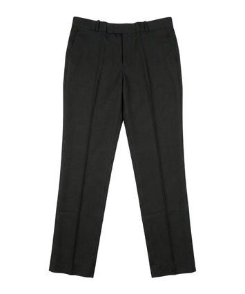 Hajah Black Formal Trousers – Straight Fit with Back Pocket
