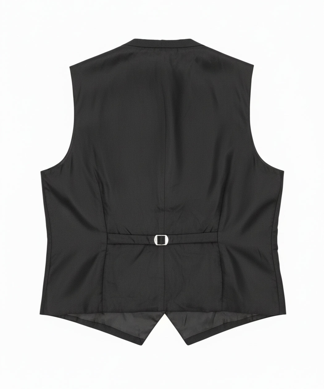 Men's Formal Black Waistcoat / Vest – Adjustable Back, Fully Lined