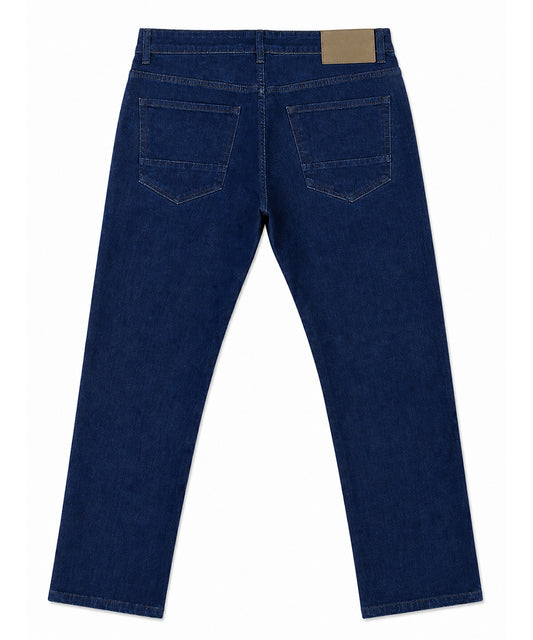 Blue Cotton Heavy Stretch Jeans – Regular Narrow Fit