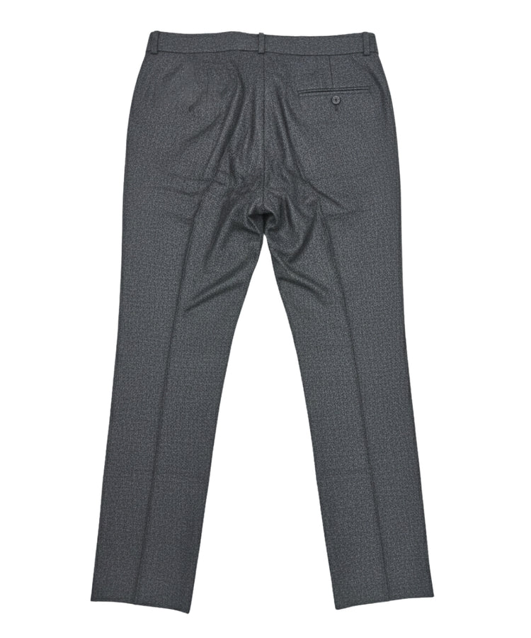 بنطلون رسمي رمادي غامق من هاجا - قصة مستقيمة مع جيب خلفي 