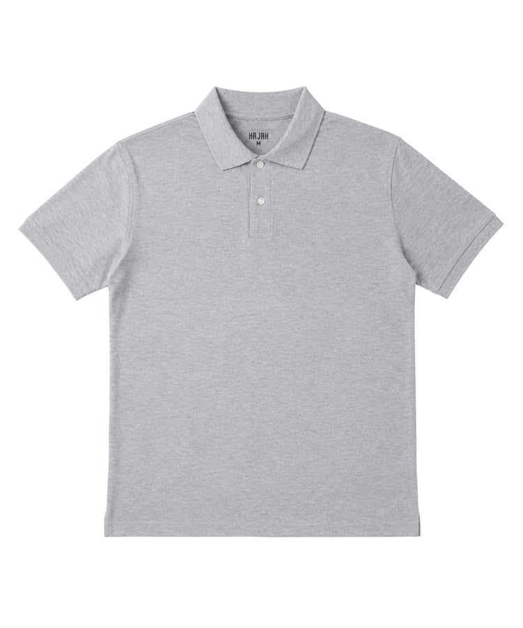 Light Grey Polo T-Shirt - Premium 240 GSM Cotton Blend Classic Fit