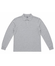 Light Grey Long Sleeves Polo T-Shirt - Premium 240 GSM Cotton Blend Classic Fit