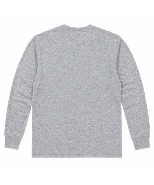 Light Grey Long Sleeves Round Neck T-Shirt - Premium 220 GSM Cotton Blend Classic Fit