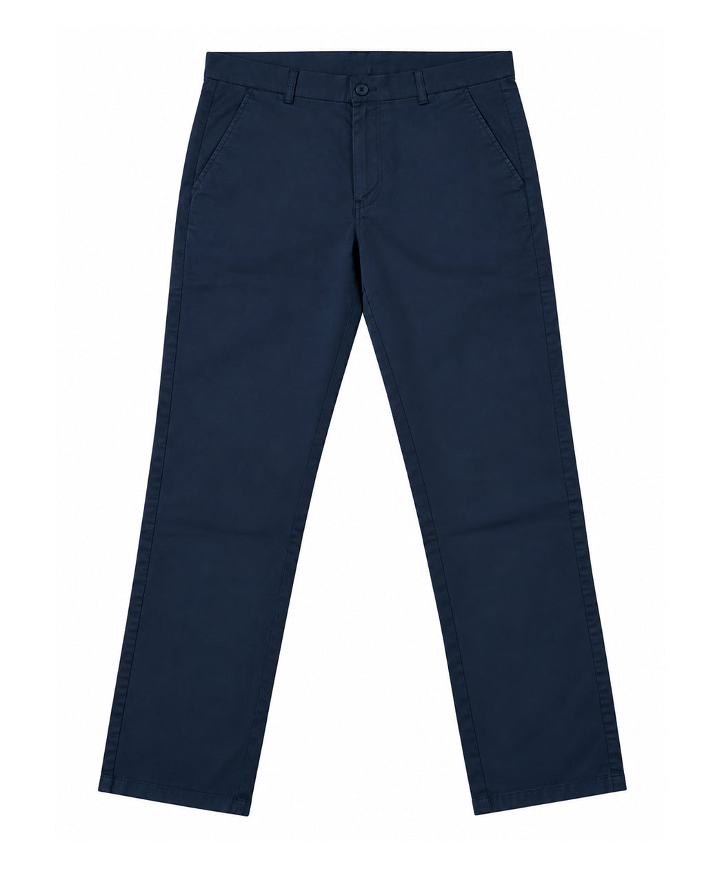 Hajah Premium Navy Chino Cotton Trousers – 98% Cotton, Regular Fit Pants