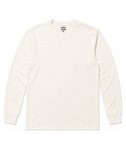 Off White Long Sleeves Round Neck T-Shirt - Premium 220 GSM Cotton Blend Classic Fit