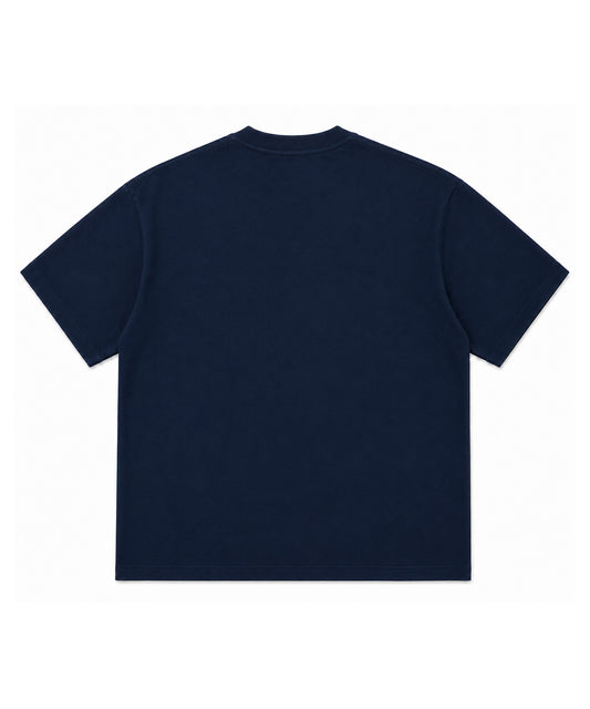 Navy Oversized Drop Shoulder Round Neck T-Shirt - Premium 250 GSM