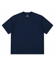 Navy Oversized Drop Shoulder Round Neck T-Shirt - Premium 250 GSM