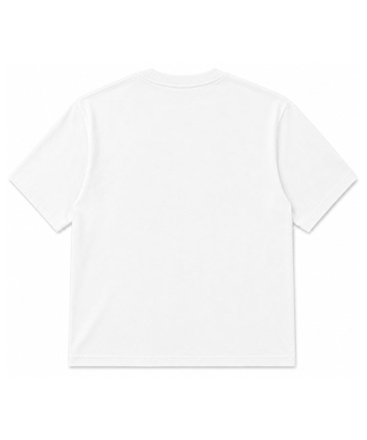 White Oversized Drop Shoulder Round Neck T-Shirt - Premium 250 GSM