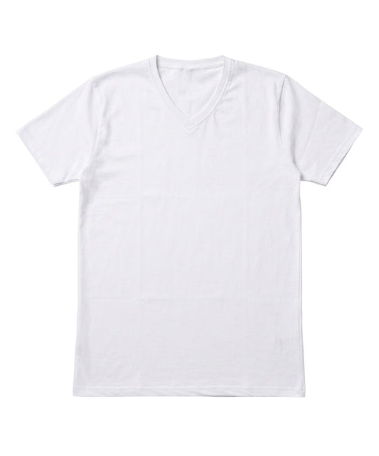 White V-Neck T-Shirt - Soft Everyday Comfort Fit